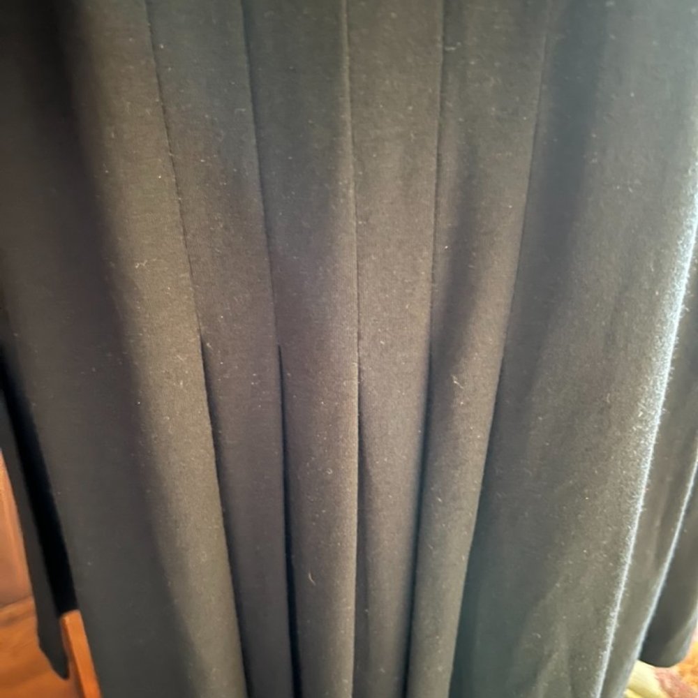 J. Jill Basic Black Pullover Midi Length Dress - image 3